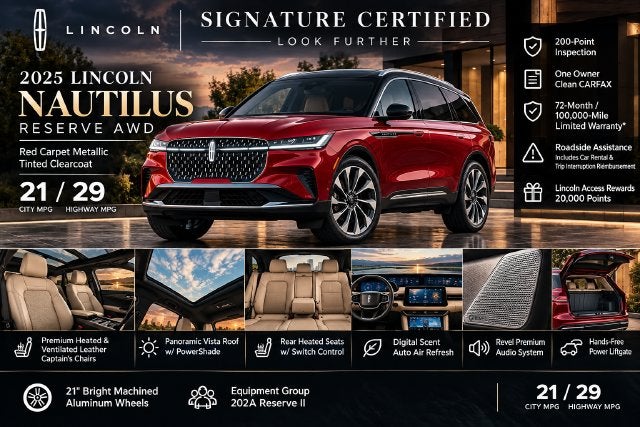 2025 Lincoln Nautilus Reserve