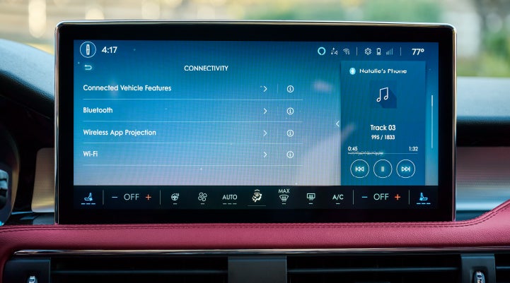 The center display of a 2026 Lincoln Corsair® SUV displays driver information. | Lincoln of Troy in Troy MI