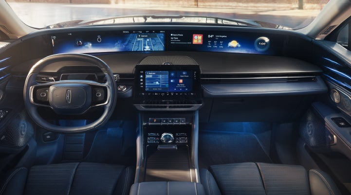 A large panoramic display is shown on the dashboard of a 2026 Lincoln Nautilus® SUV | Lincoln of Troy in Troy MI