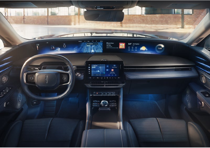 The panoramic display is shown in a 2026 Lincoln Nautilus® SUV. | Lincoln of Troy in Troy MI