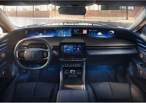 The panoramic display is shown in a 2026 Lincoln Nautilus® SUV. | Lincoln of Troy in Troy MI