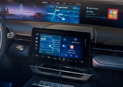 Driving directions are shown on the center touchscreen. | Lincoln of Troy in Troy MI