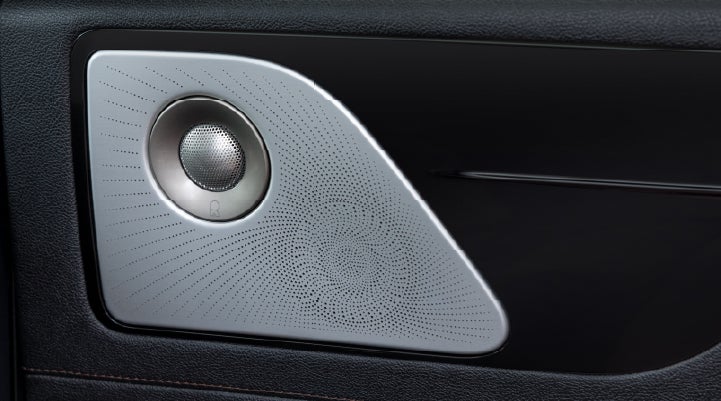 A close-up view of the available Revel® Ultima 3D Audio System. | Lincoln of Troy in Troy MI