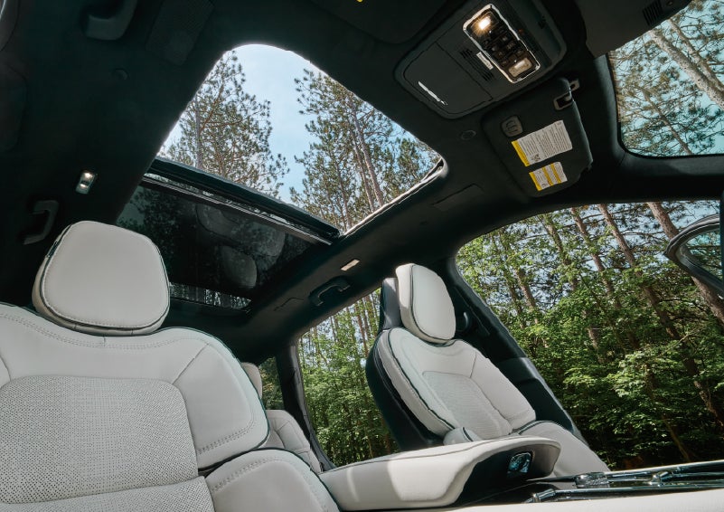 The front seats of a 2027 Lincoln Aviator® Black Label™ SUV | Lincoln of Troy in Troy MI