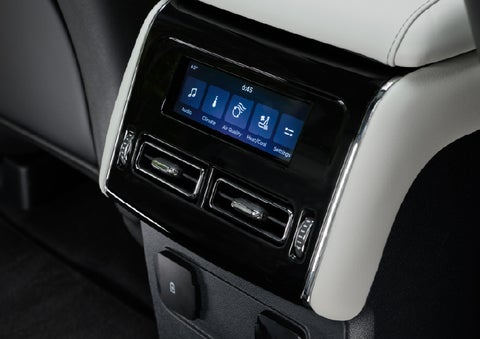 The second row touch screen displays audio and temperature control settings. | Lincoln of Troy in Troy MI