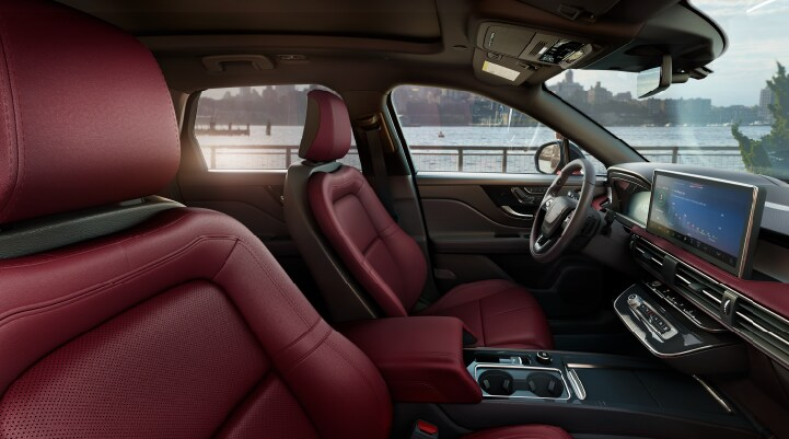 The available Perfect Position front seats in the 2025 Lincoln Corsair SUV are shown.